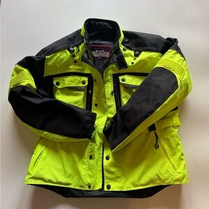 BILT Men's Neon Yellow and Black Performance jacket heavy duty size 2XL
